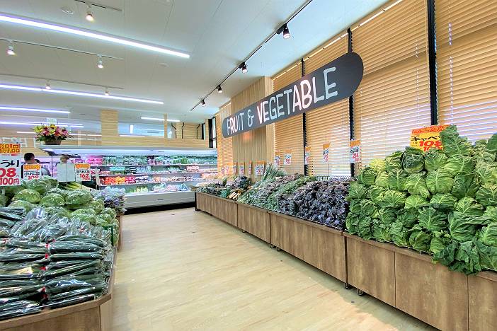 制作事例 プラザ栄光 生鮮館 コットンハーバー店 株式会社ラックランド
